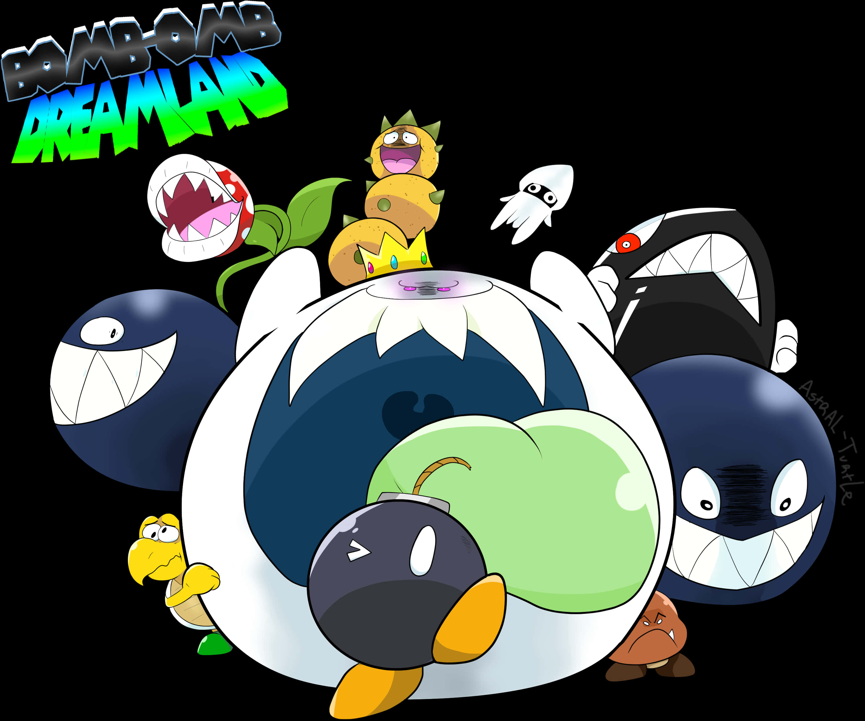 Bomb Omb Dreamland Cartoon Characters PNG