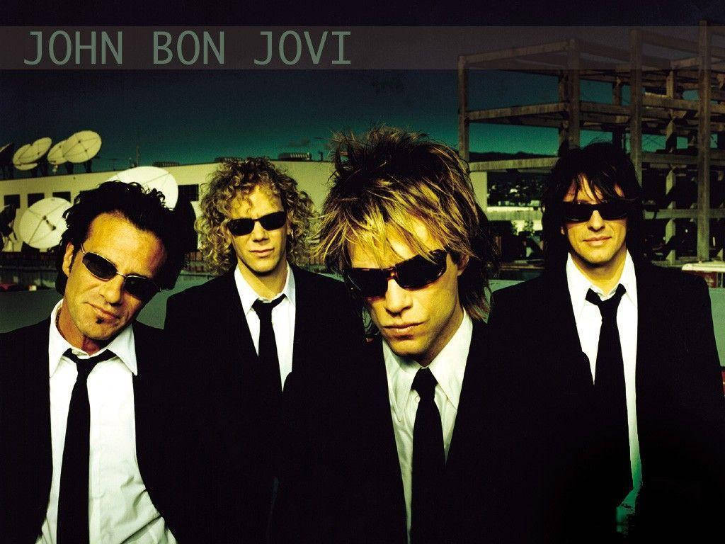 Bon Jovi Suit And Tie Portrait Shoot 2000 Wallpaper