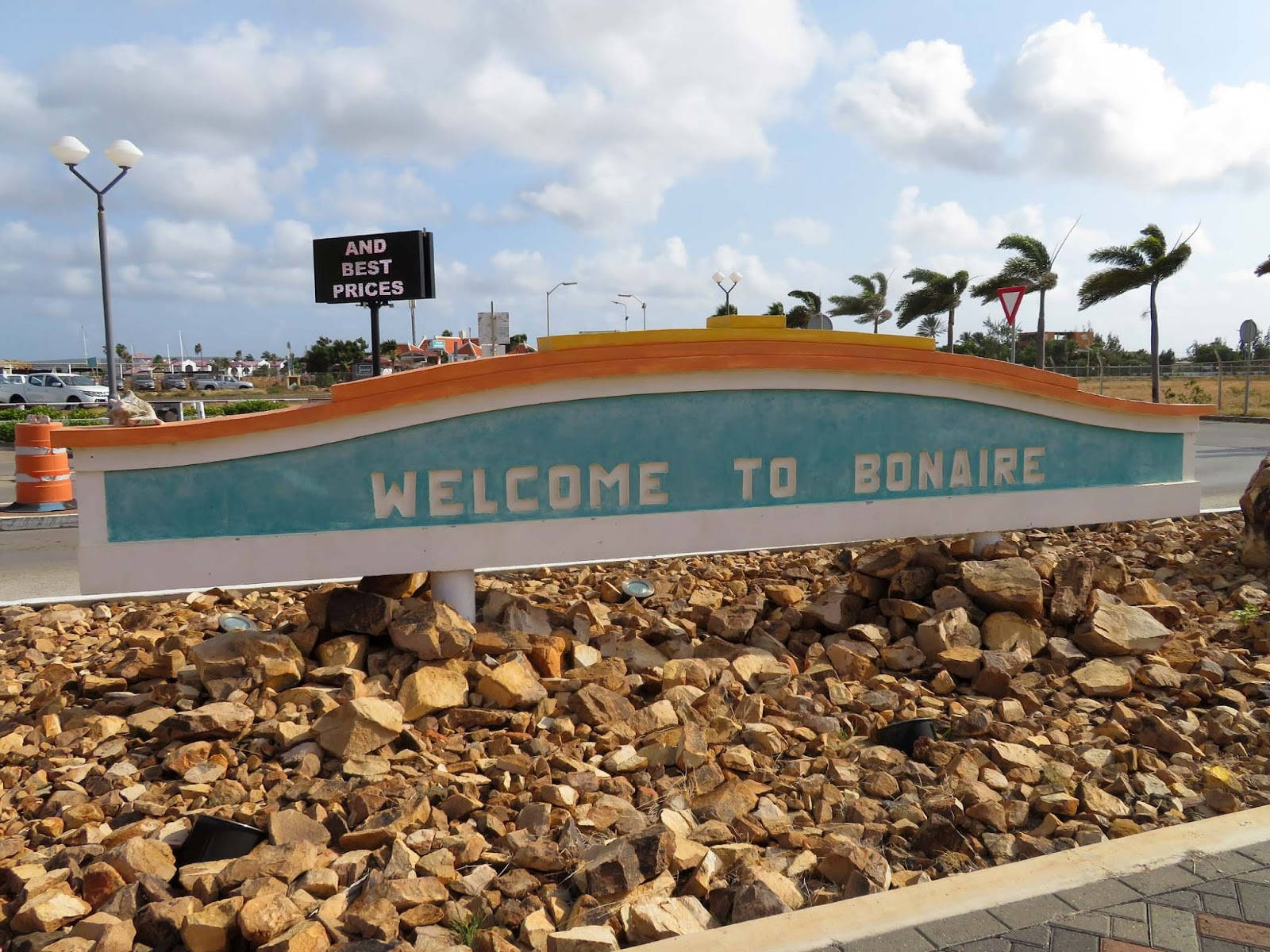Cartelde Bienvenida De Bonaire. Fondo de pantalla