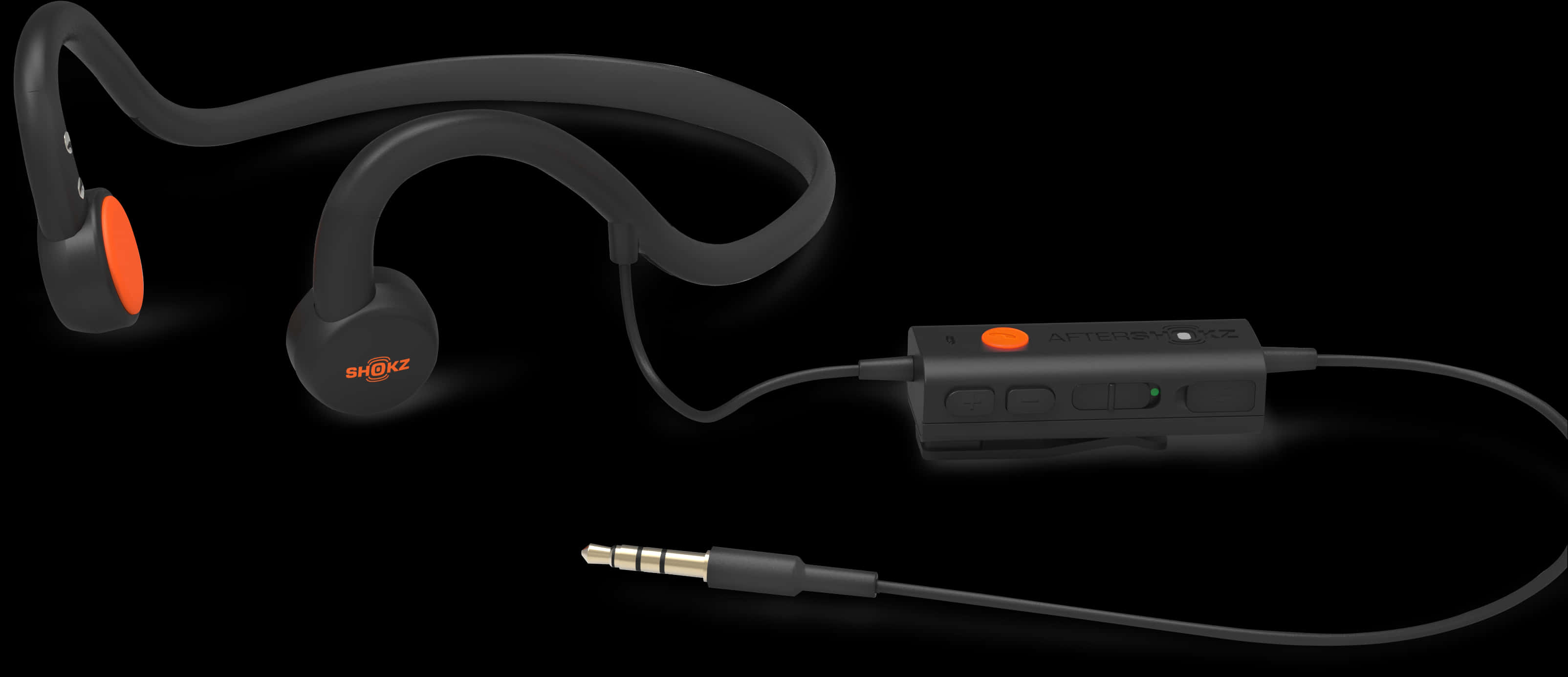 Bone Conduction Headphoneswith Inline Control PNG