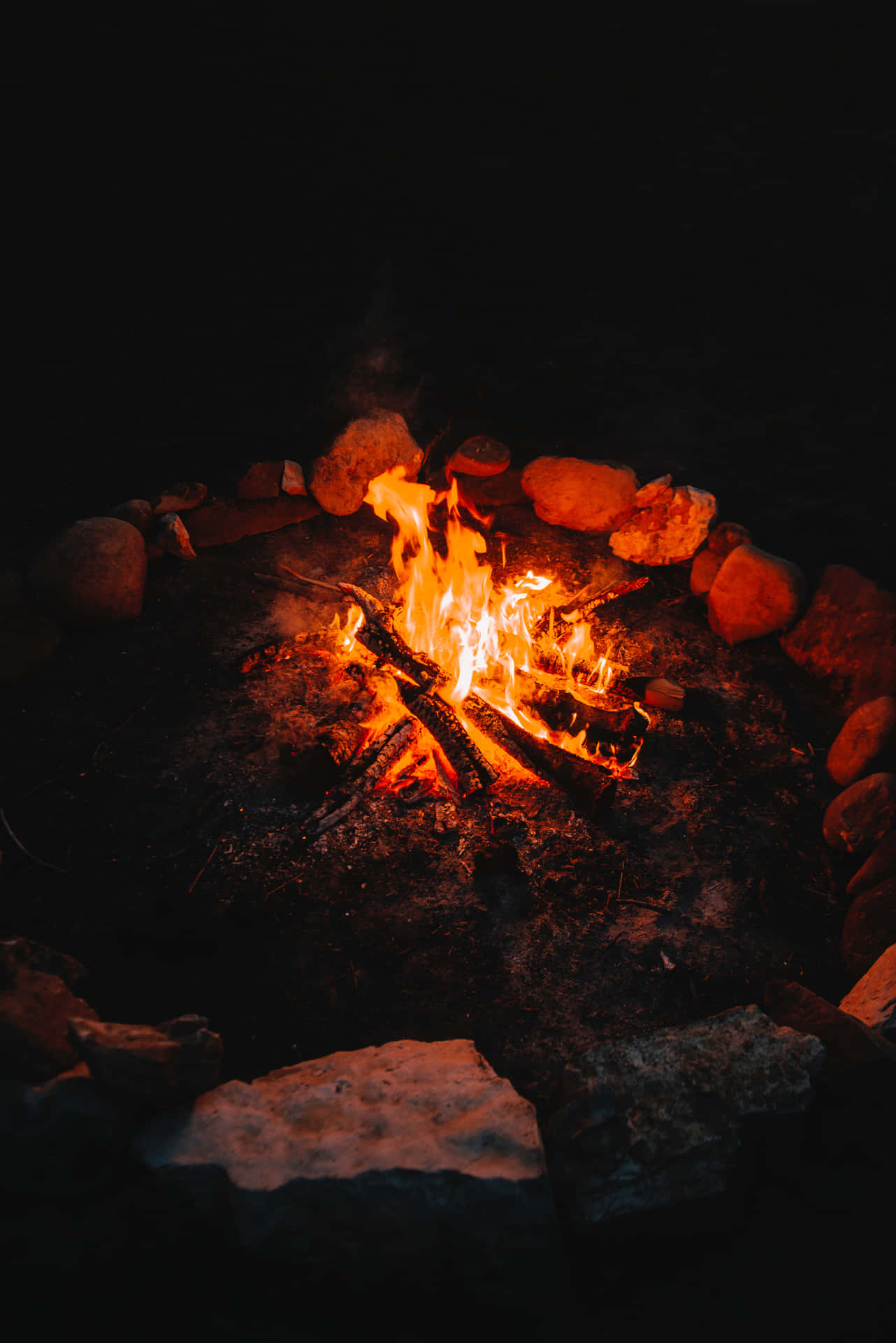 Cozy Reverie By The Bonfire
