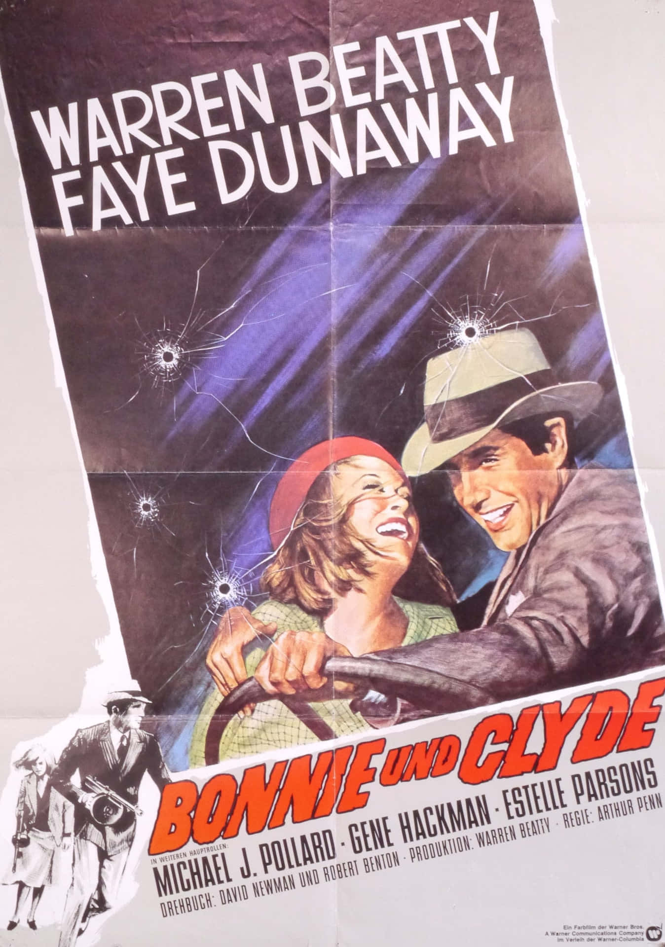 A Movie Poster For The Movie Bowie And Clyde