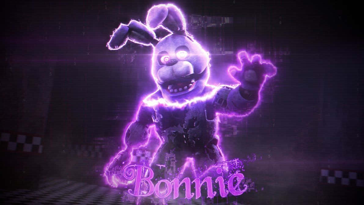 Bonnie the Bunny striking a pose in a captivating scene Wallpaper