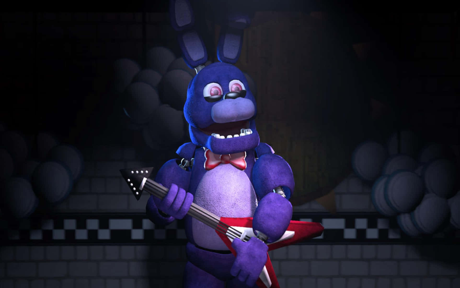 Bonnie The Bunny: Het Enigmatische Animatronische Konijn Achtergrond