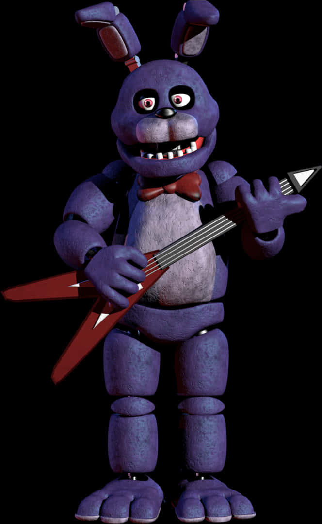 Bonnie_with_ Guitar_ F N A F PNG