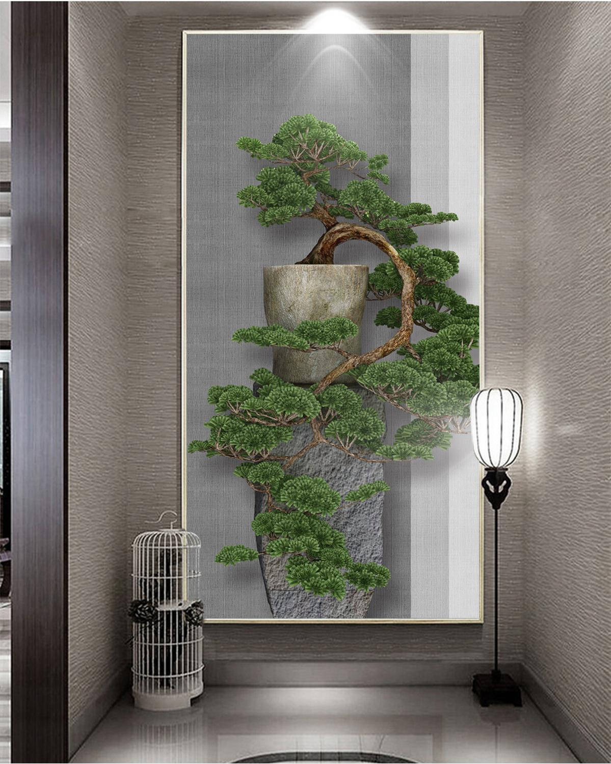 Bonsai Tree Kengai Style Plant Photography Wallpaper