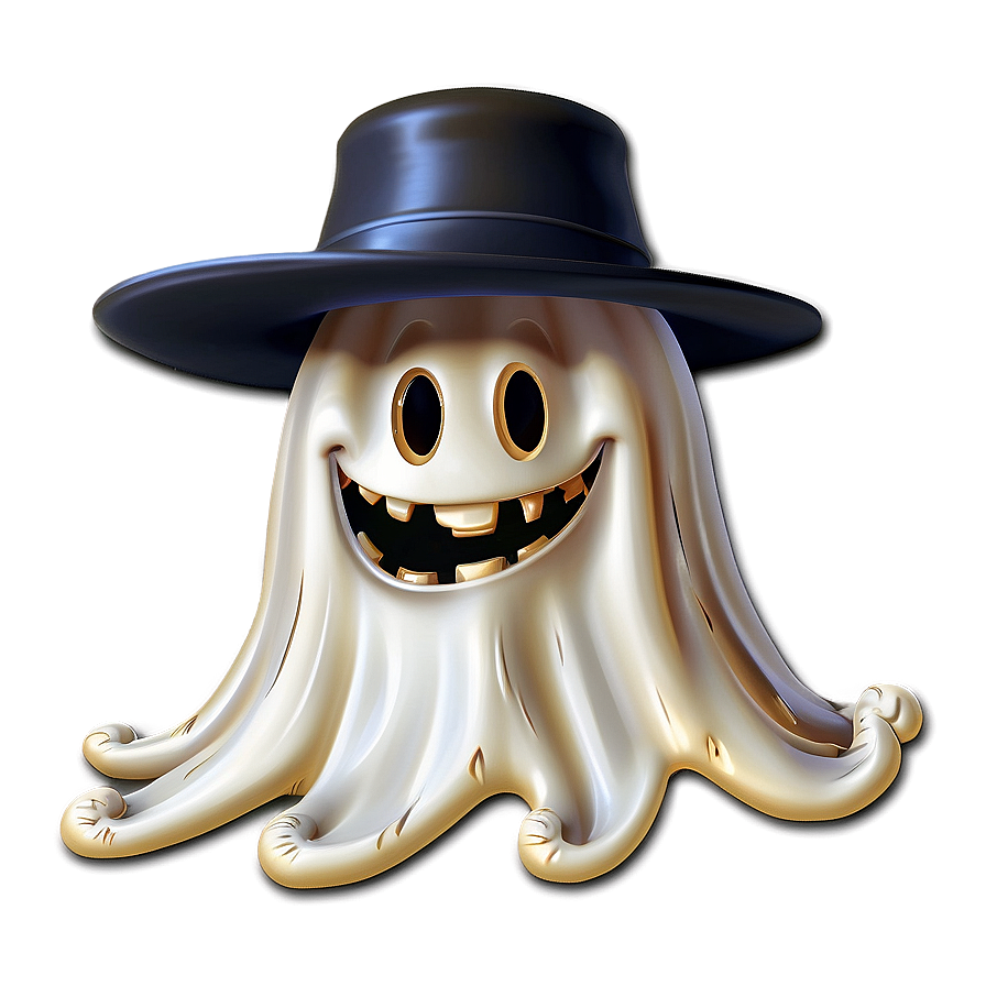 Boo Ghost With Hat Png 06112024 PNG