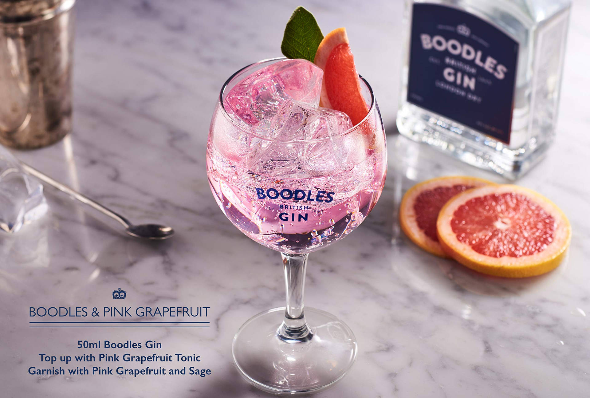 Boodles Gin And Pink Grapefruit Wallpaper