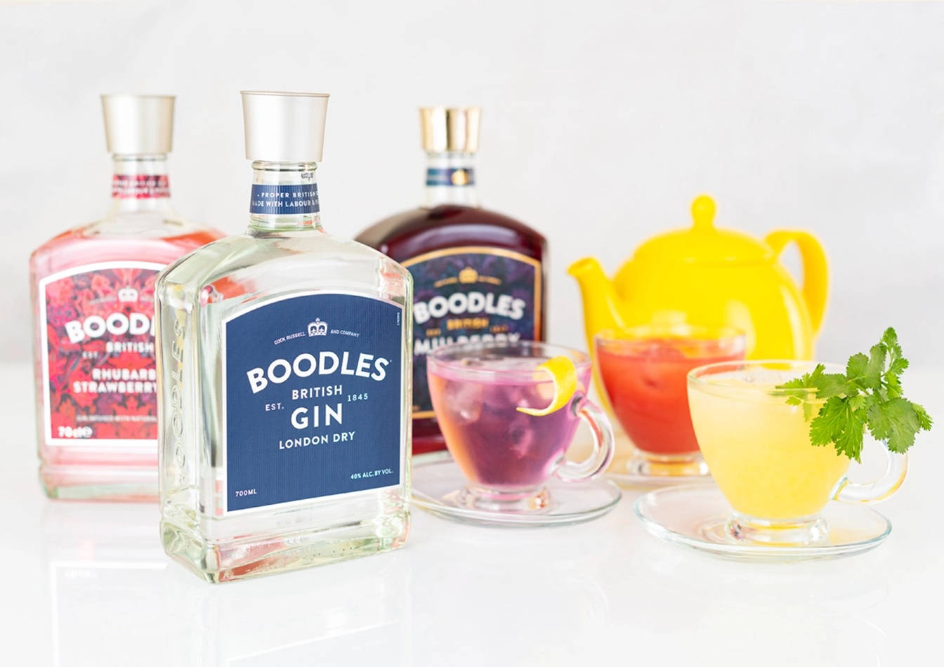Boodles Gin-based Cocktails On Display Wallpaper
