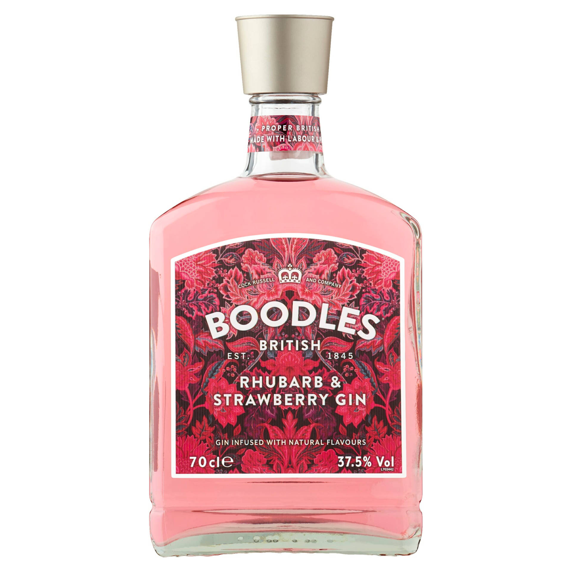 Boodles Rhubarb And Strawberry Pink Bottle Wallpaper