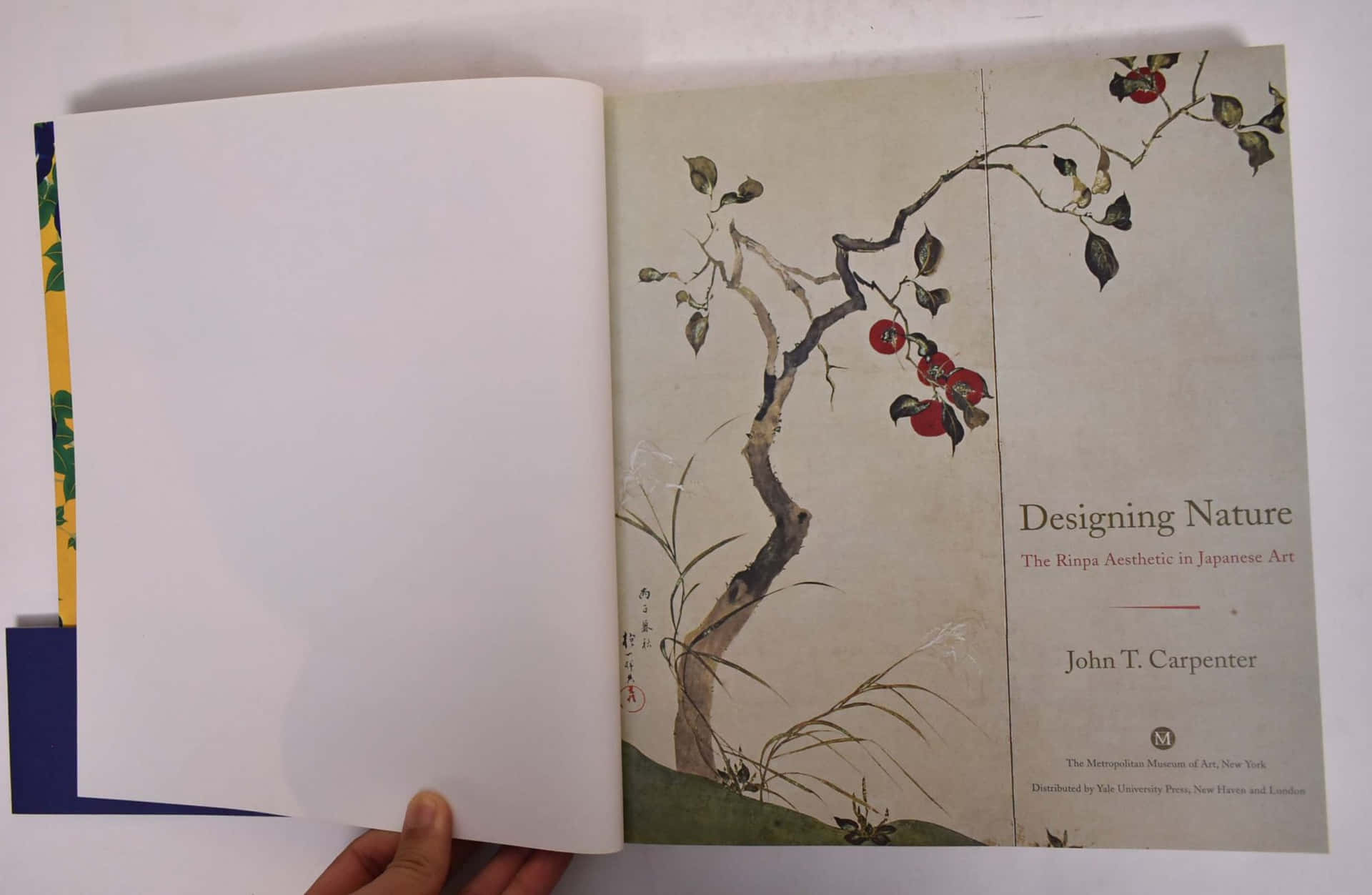Einbuch Mit Einem Bild Von Einem Baum Und Einer Blume