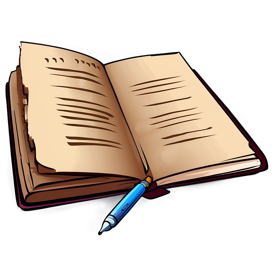 Book And Pen Vector Sketch Png 21 PNG