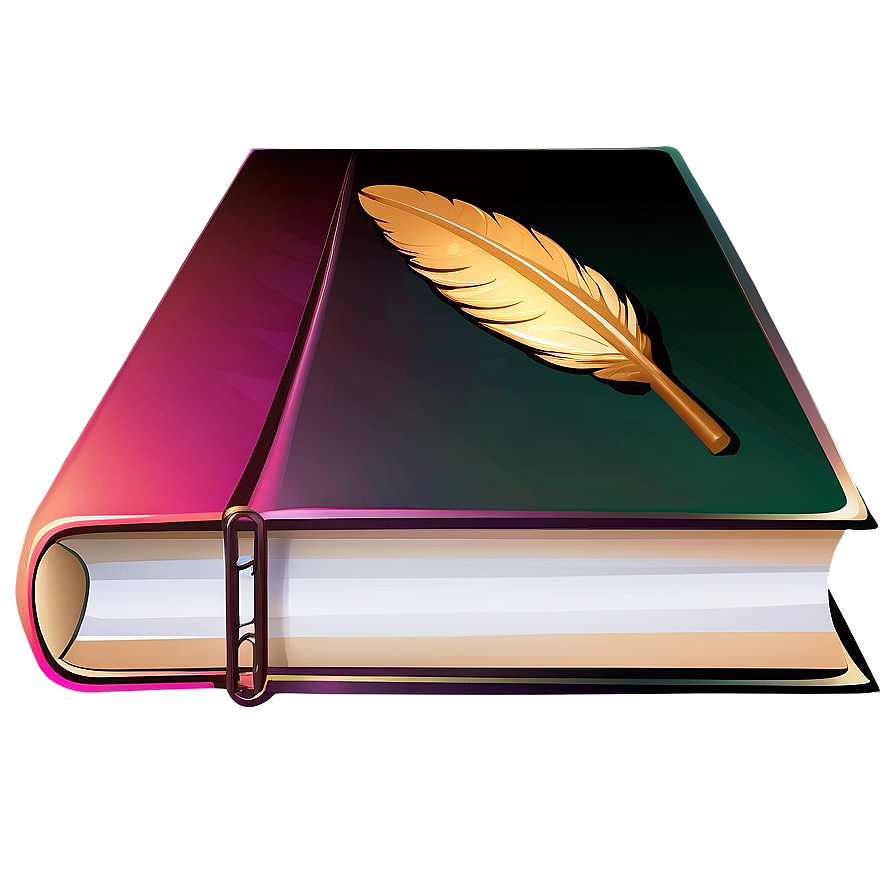Book And Quill Vector Png Lik PNG
