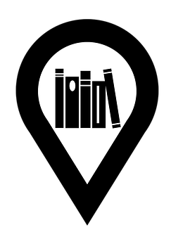 Book Lover Pin Icon PNG