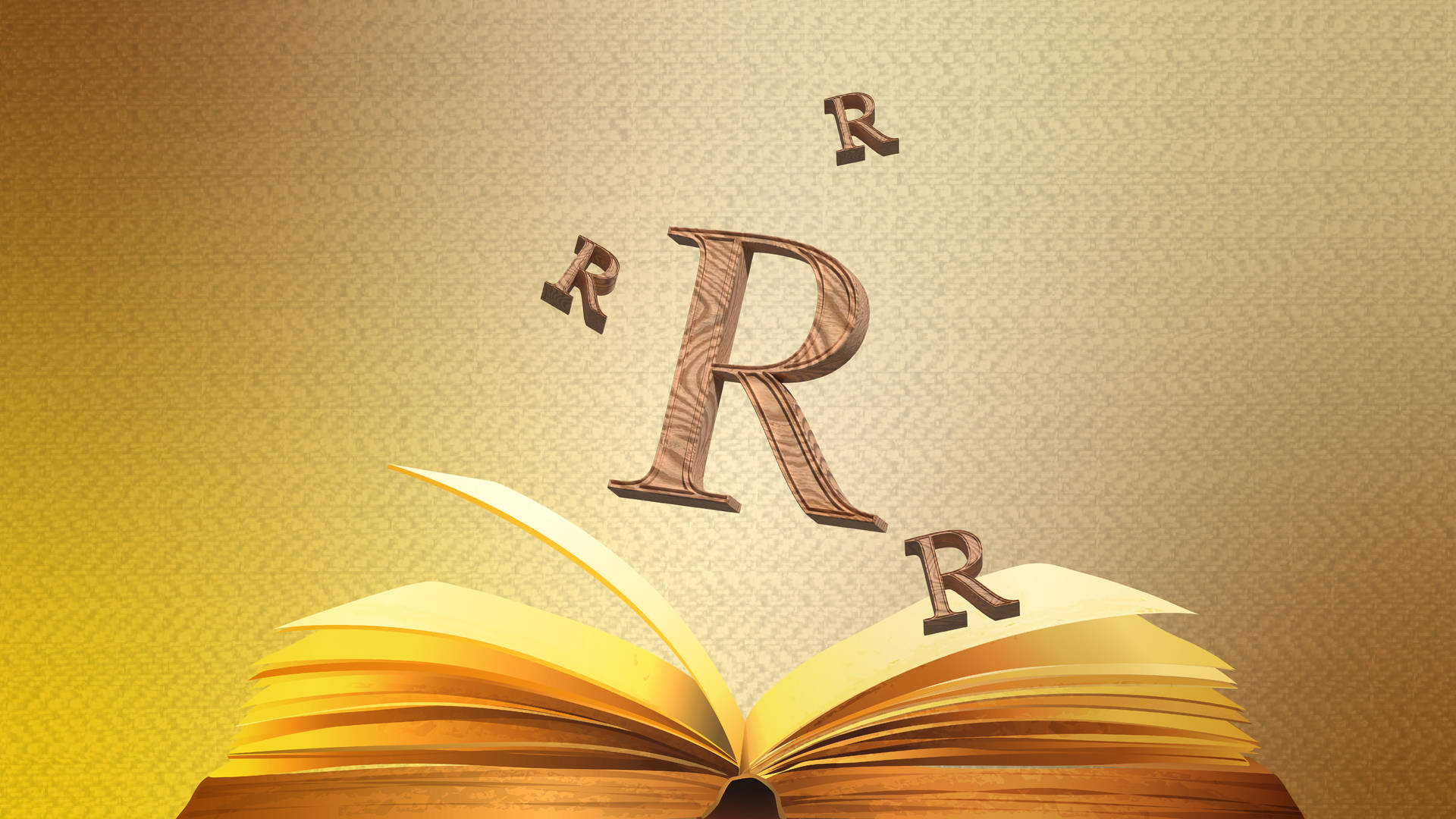 Book R Alphabet Wallpaper