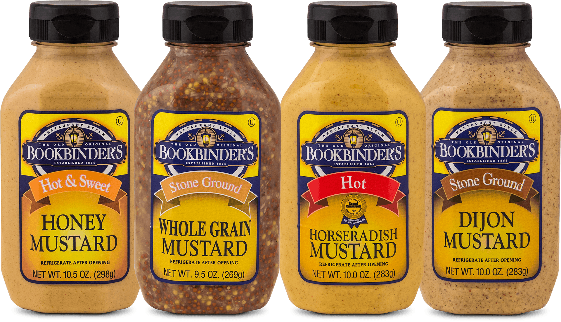 Bookbinders Mustard Variety Pack PNG
