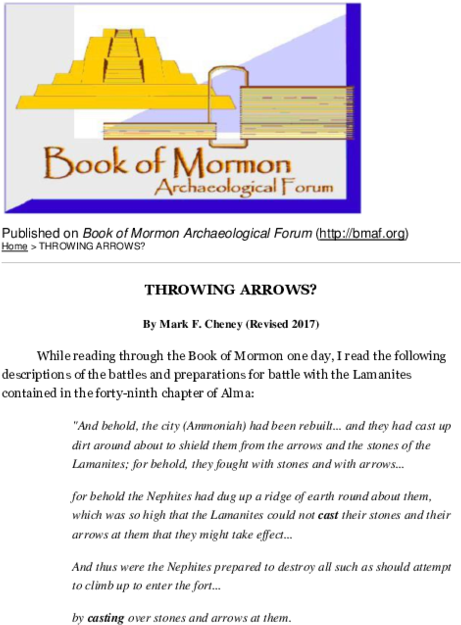 Bookof Mormon Archaeological Forum Flyer PNG