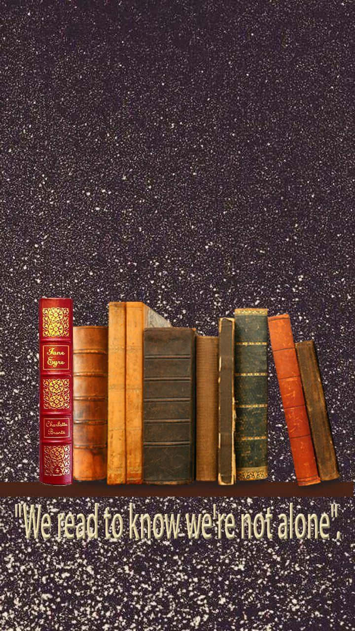 Books Iphone Quotes We're Not Alone Wallpaper