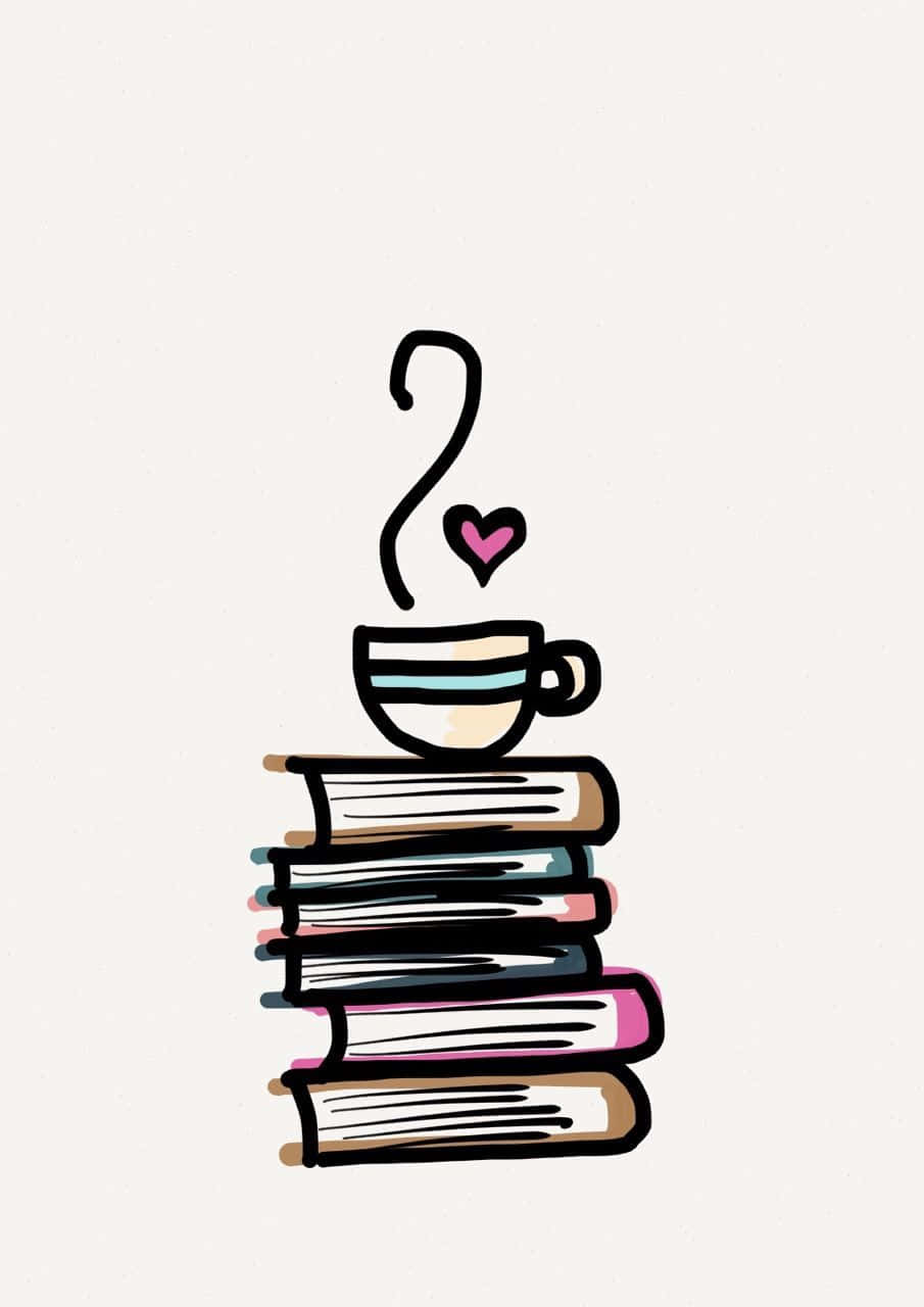 Books Iphone Tea Cup Wallpaper
