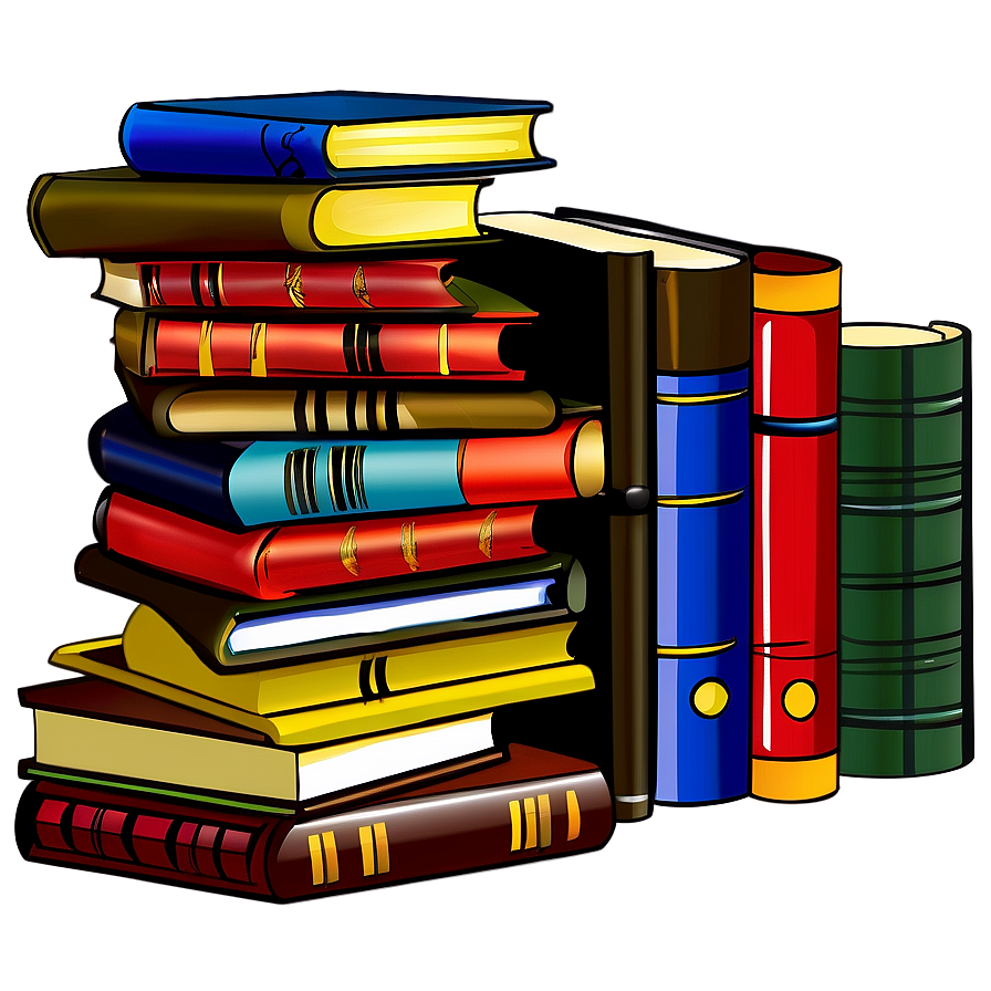 Download Books Pile Png 05252024 | Wallpapers.com