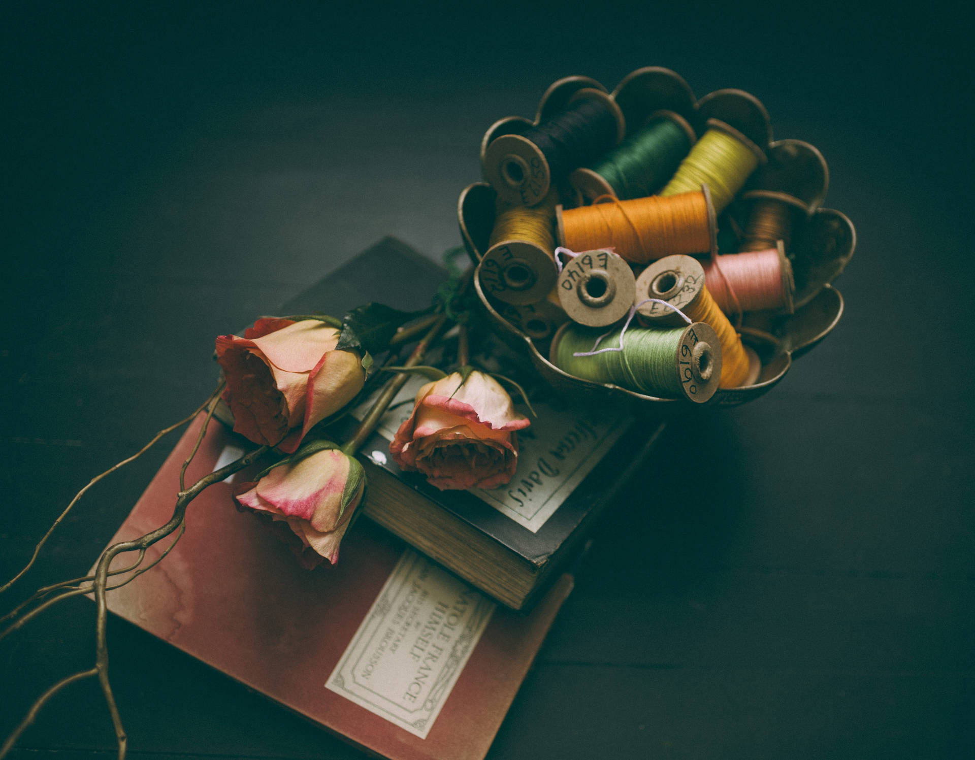 Books Threads And Roses