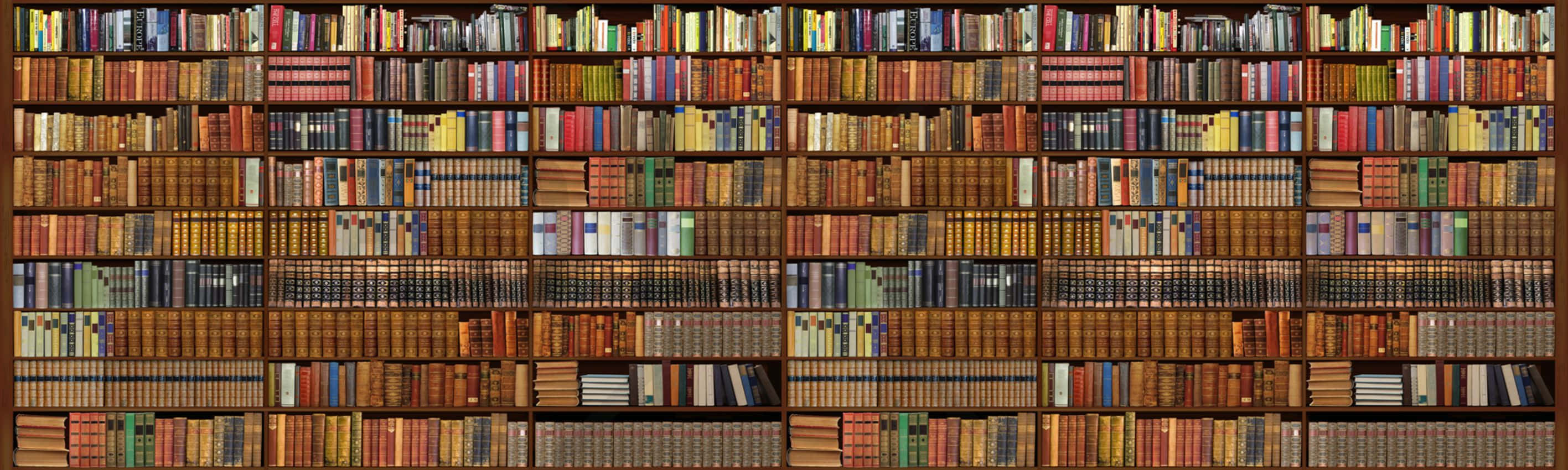 Library Seamless Pattern Bookshelf Background For Desktop Background
