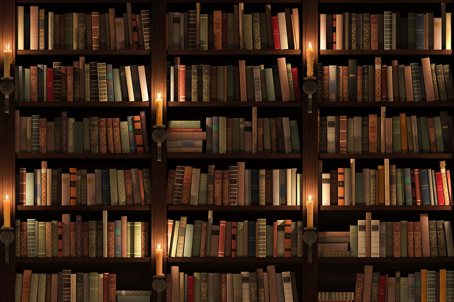 Dark Bookshelf Picture