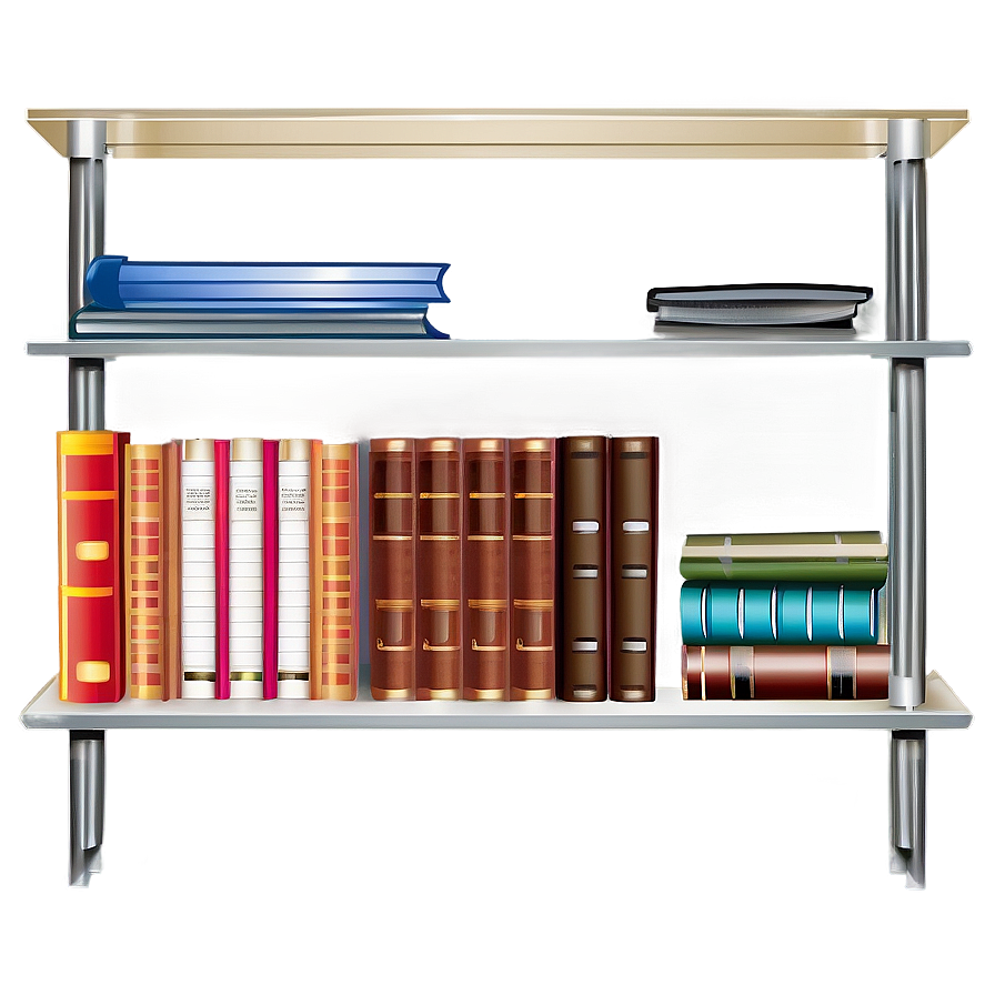 Bookshelf Vector Graphic Png 18 PNG