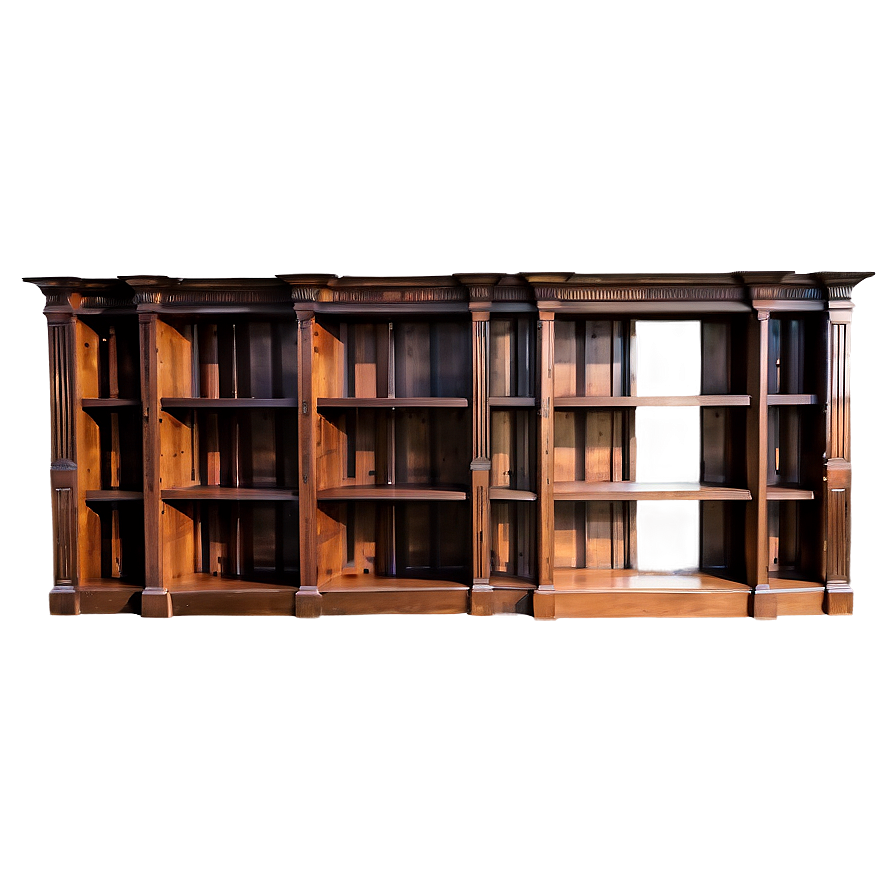 Bookshelf With Cabinets Png 27 PNG