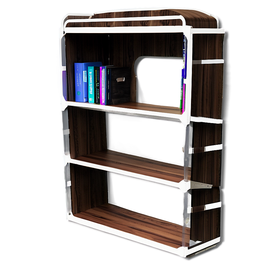 Bookshelf With Reading Nook Png 05242024 PNG