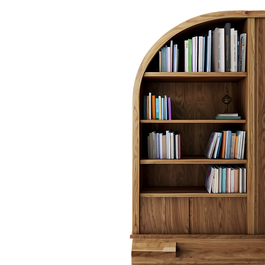 Bookshelf With Reading Nook Png 72 PNG