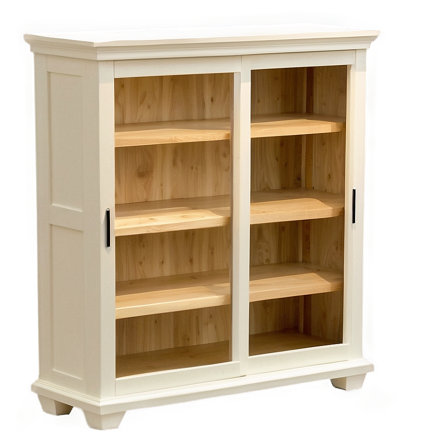 Bookshelf With Sliding Doors Png 96 PNG