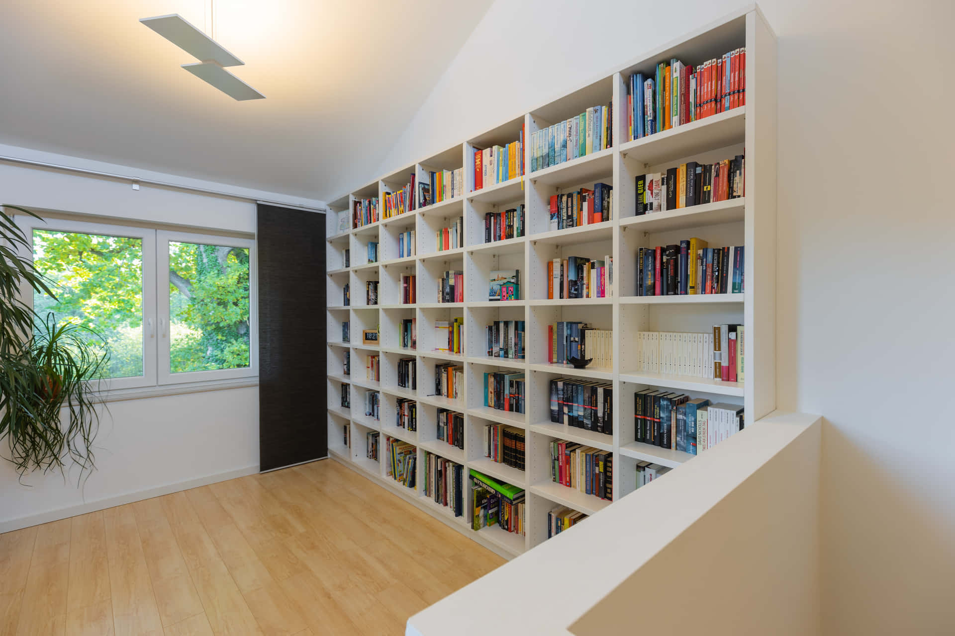 A White Book Shelf