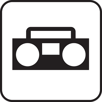 Boombox Icon Graphic PNG