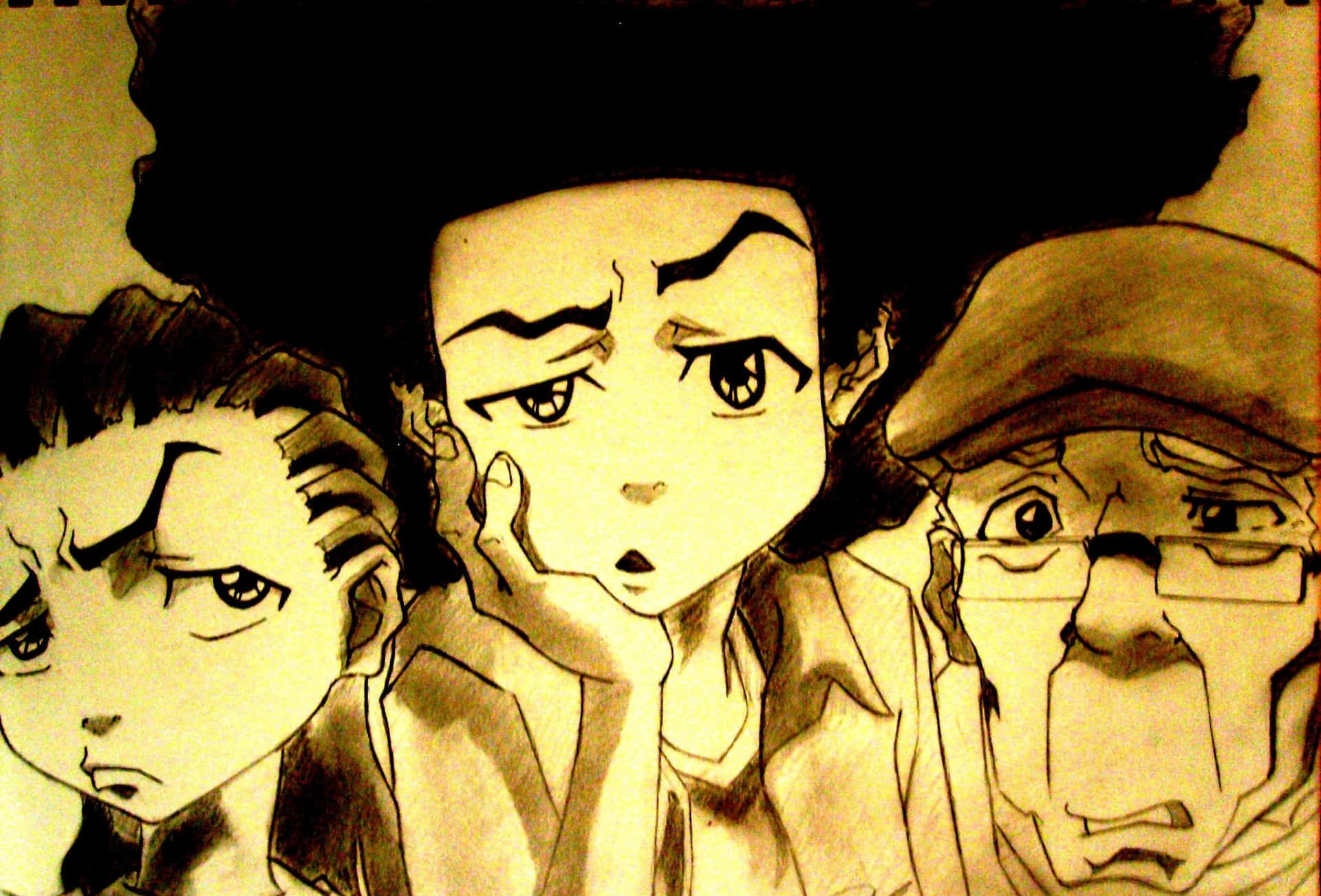 Boondocks Bape Drawing Picture