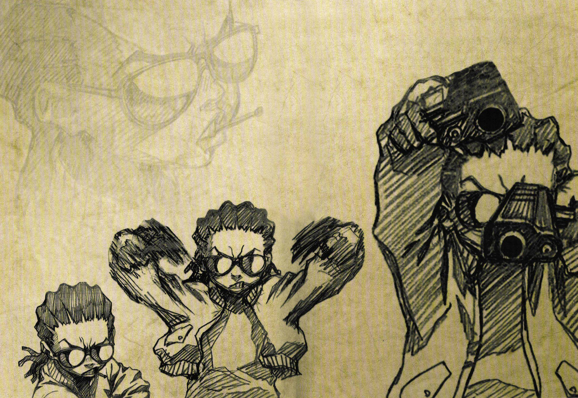 Boondocks Riley Sketch Background