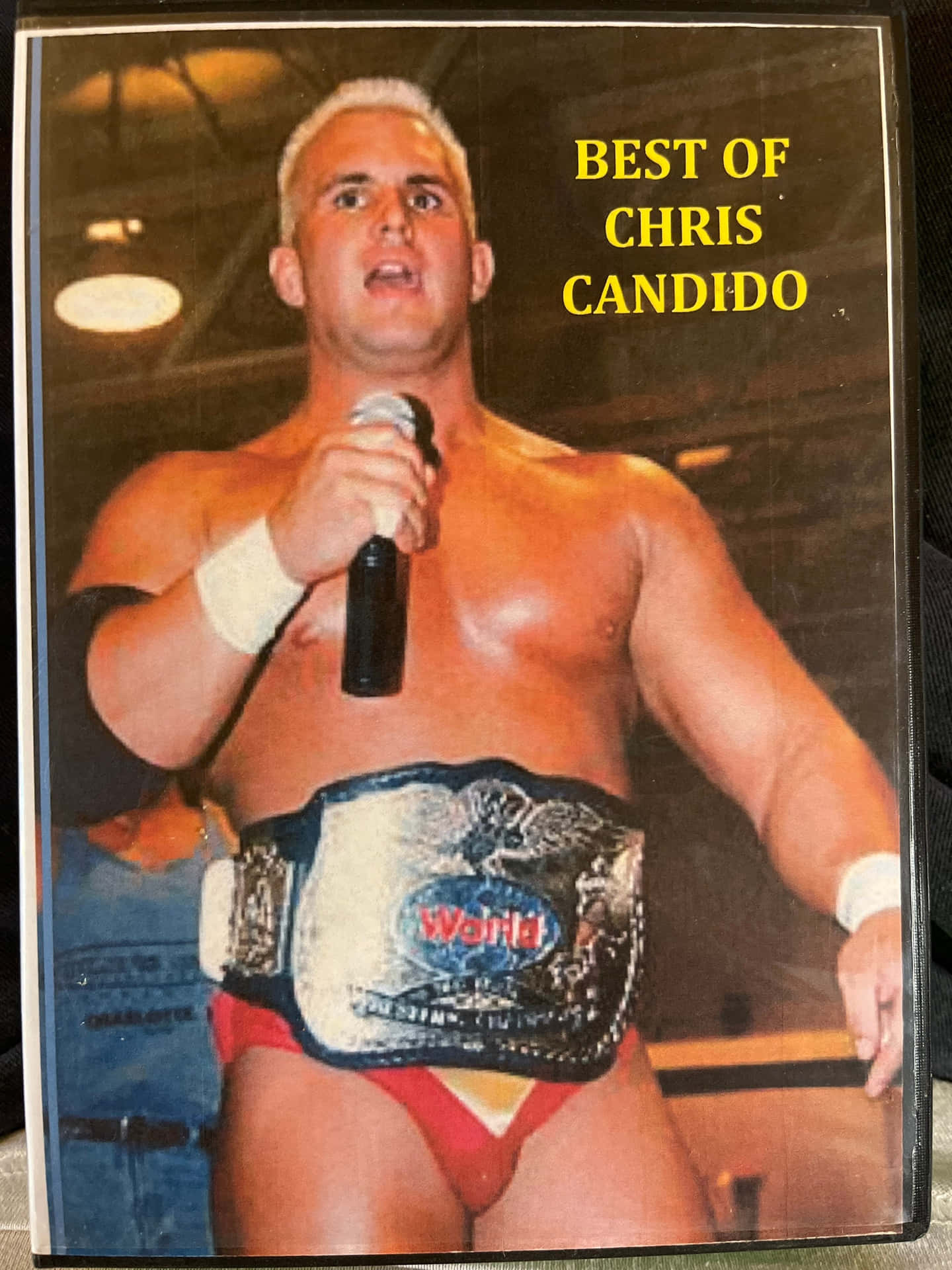 Copertinadel Dvd Non Ufficiale Di Chris Candido 1986 Sfondo