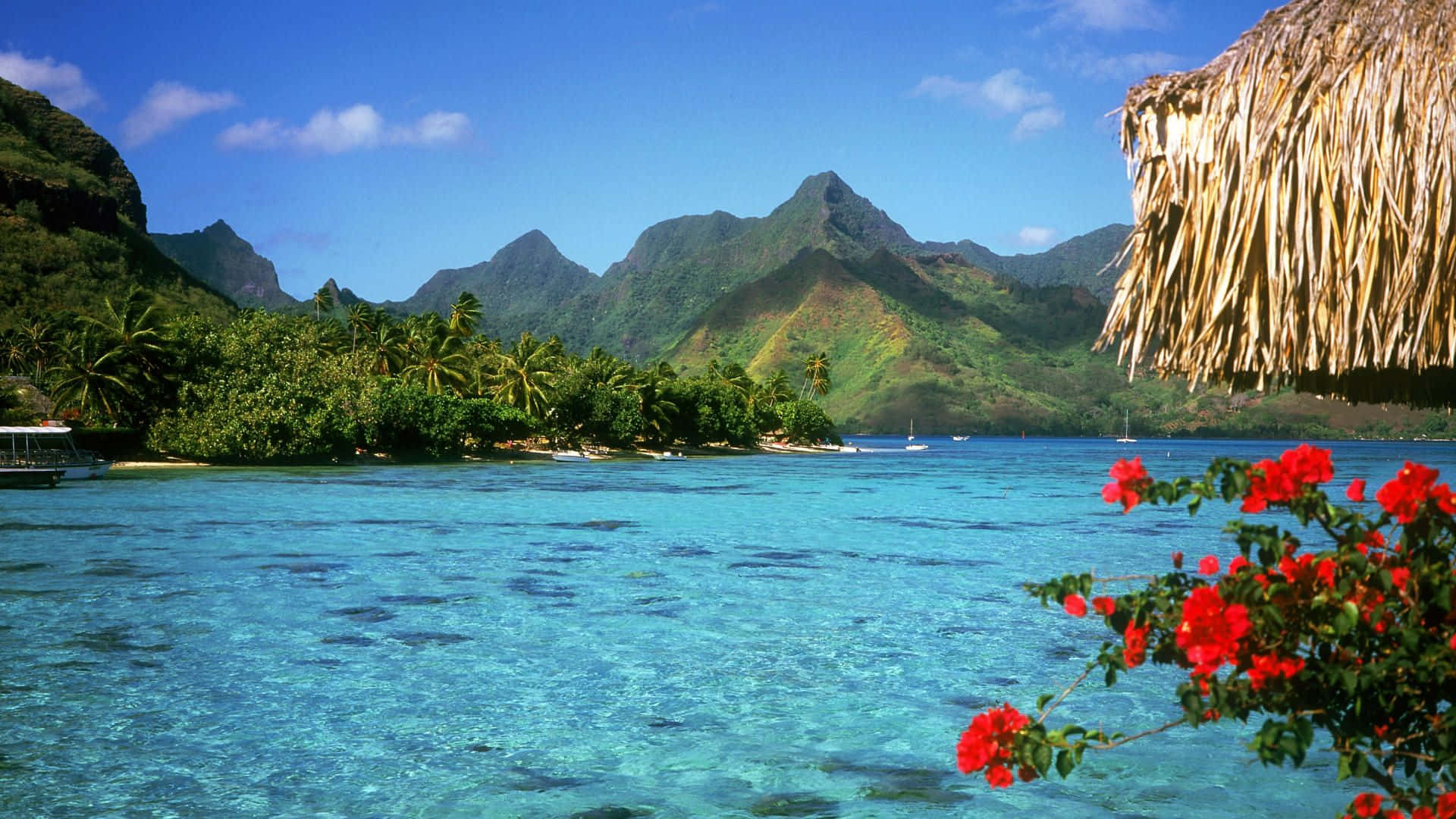 Majestätiskvy Över Lagunen I Bora Bora.