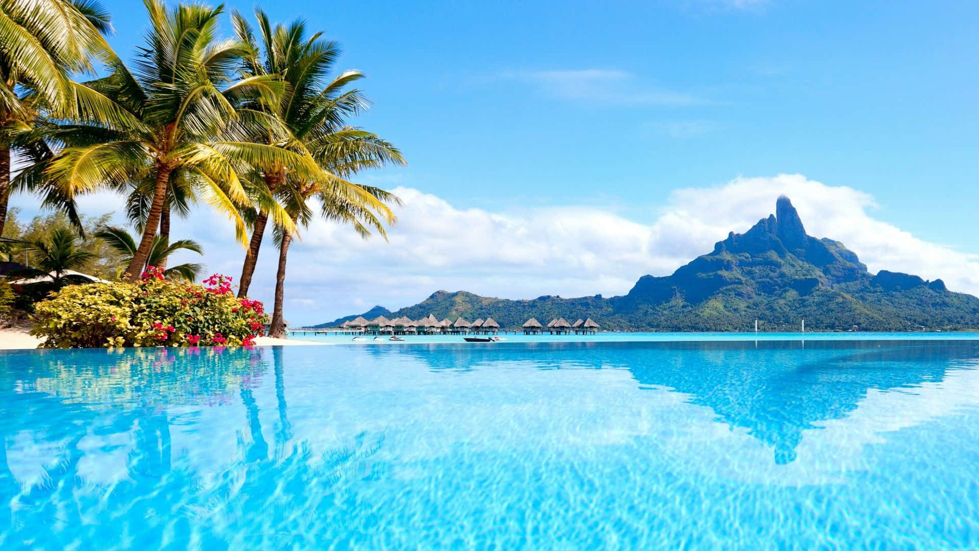 Paradis venter sig i Bora Bora.