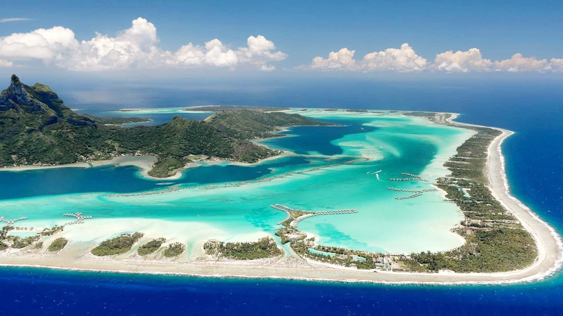 Denanblick Der Schönheit Von Bora Bora Genießen