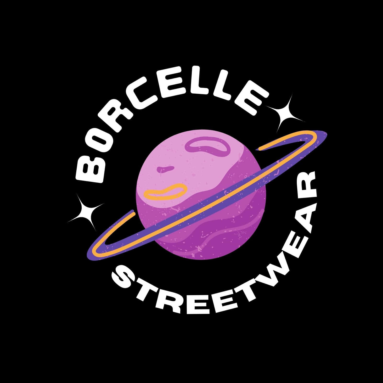 Borcelle Streetwear Logowith Planet Wallpaper