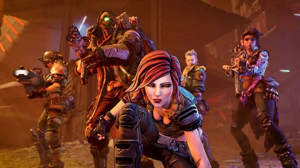 Caption: Action-packed adventure with the vault hunting heroes of Borderlands! Wallpaper