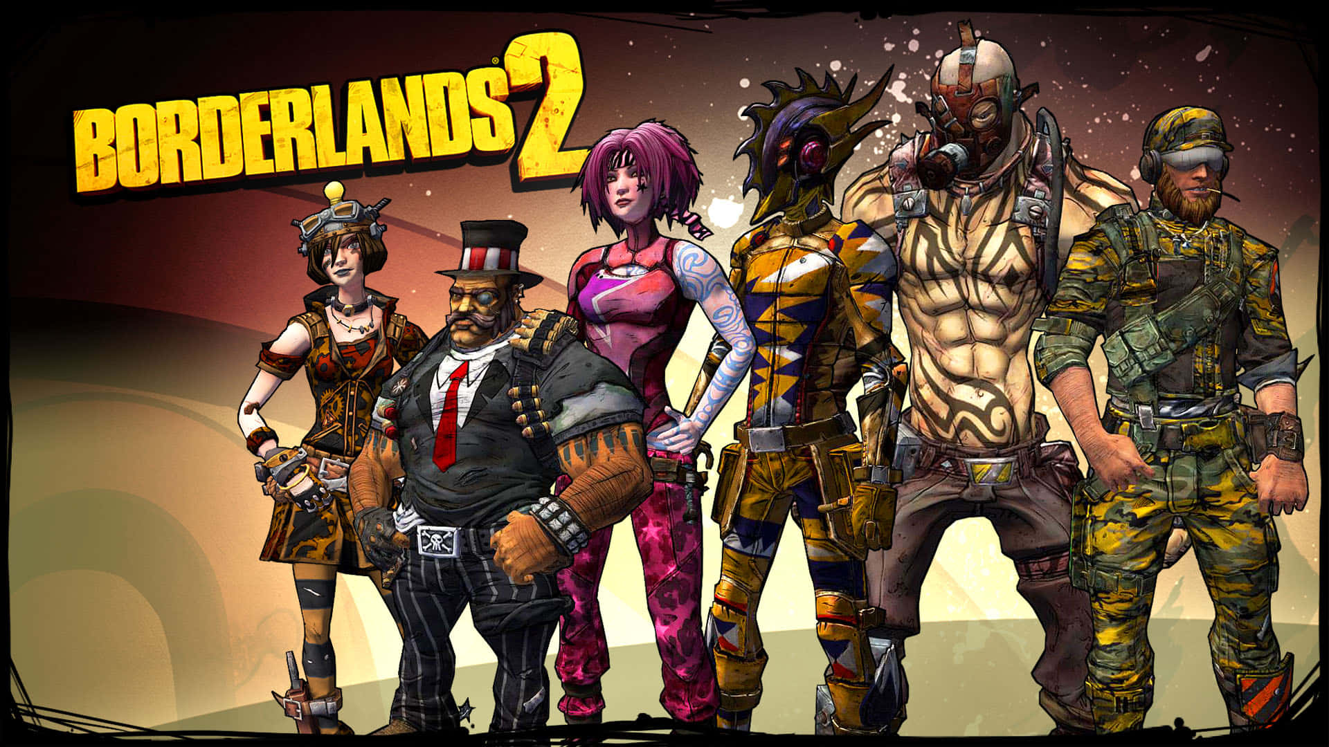 Borderlands2 Personage Line-up Achtergrond