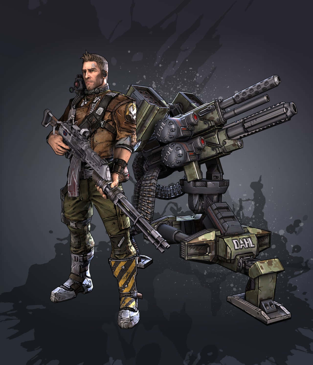 Borderlands2_ Commando_met_ Turret Achtergrond