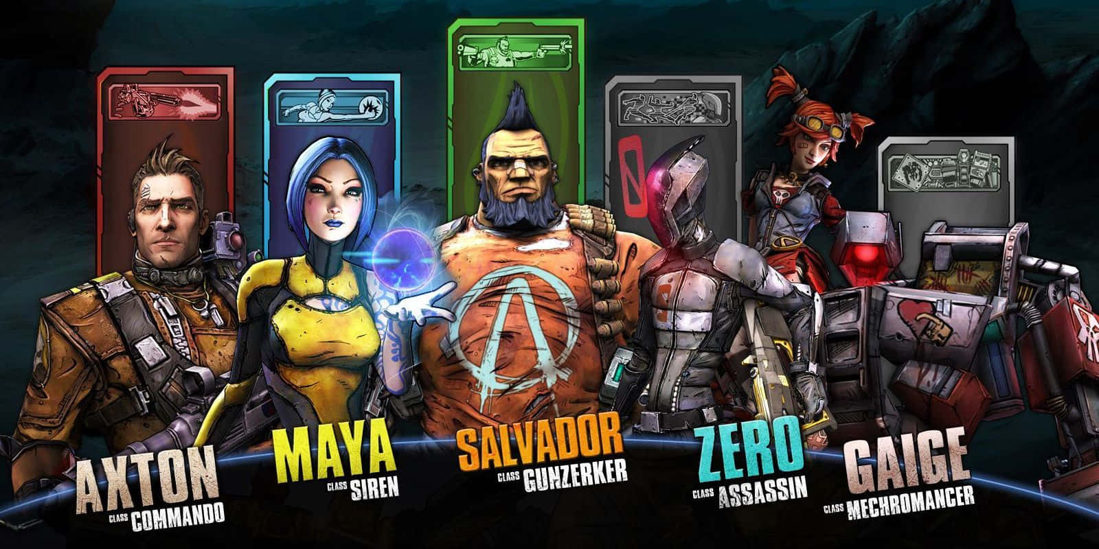 Karakter Yang Dapat Dimainkan Di Borderlands2 Wallpaper