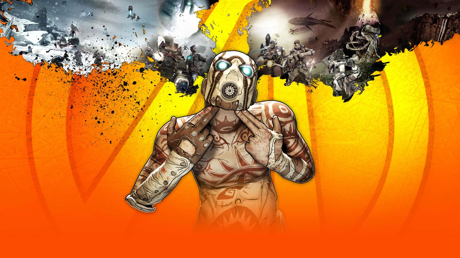 Aksi Psycho Krieg Borderlands2 Wallpaper