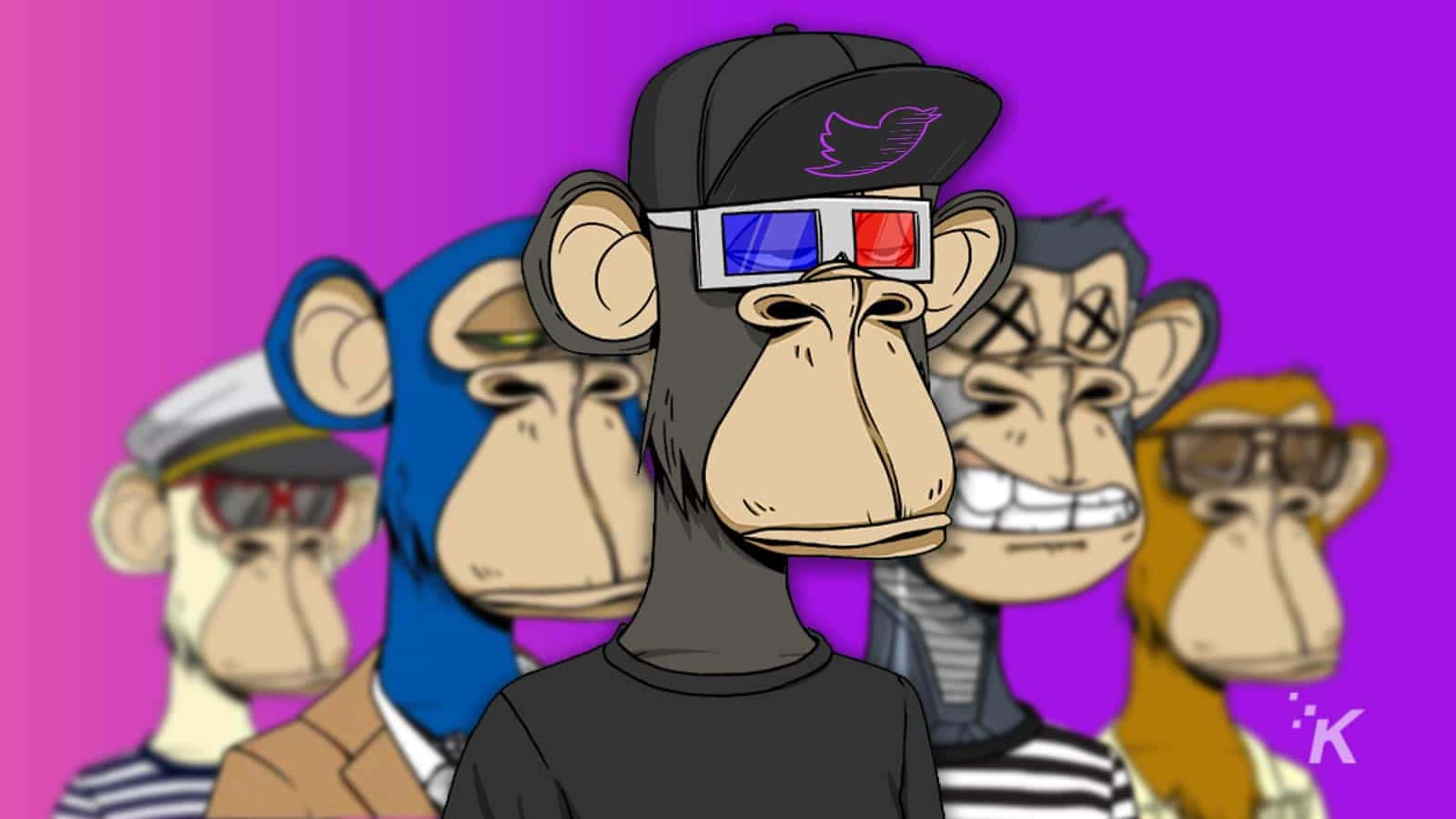 A Group Of Monkeys With Glasses And Hats Wallpaper