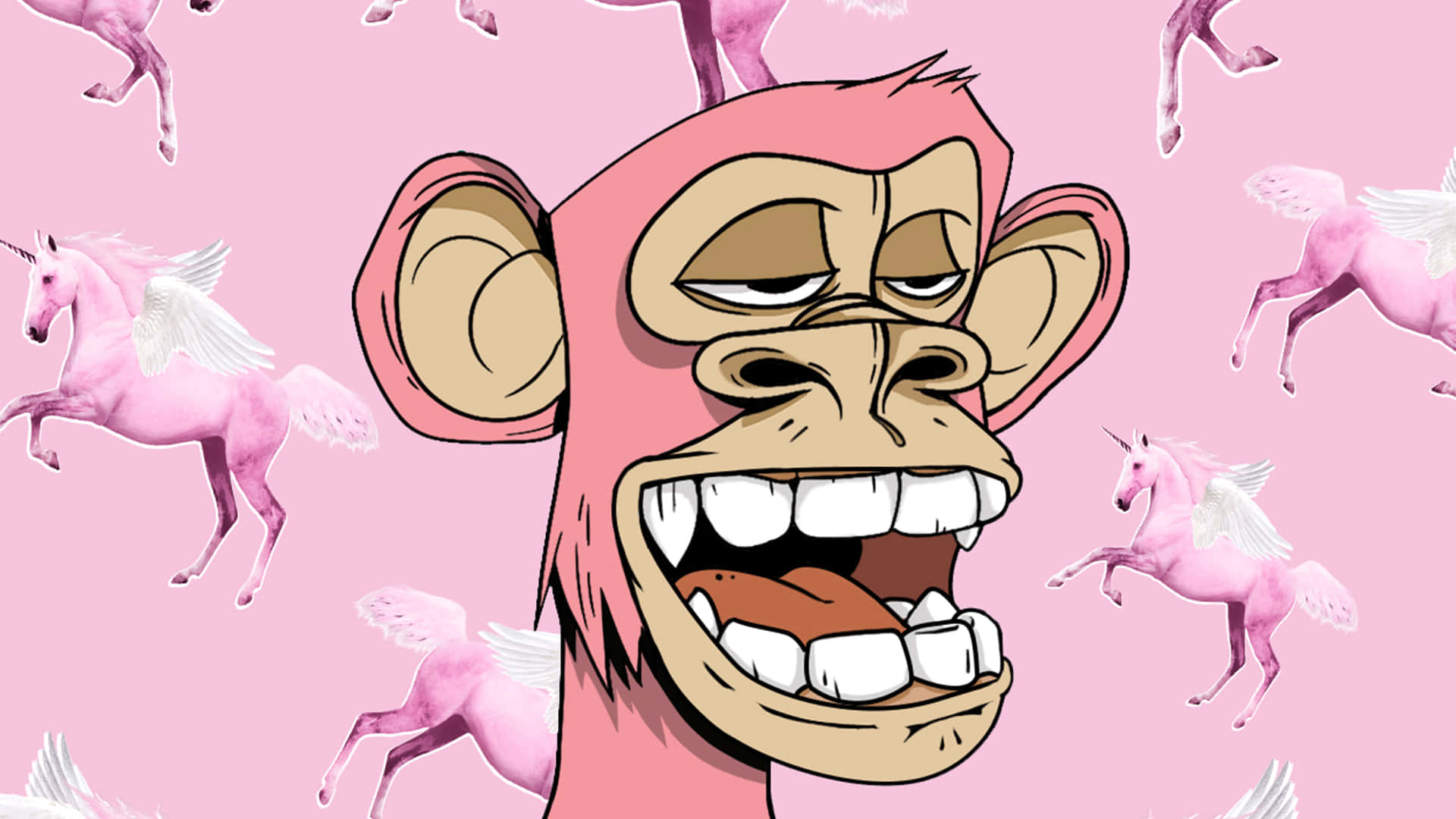 Bored Ape Yacht Club Pink Ape Background