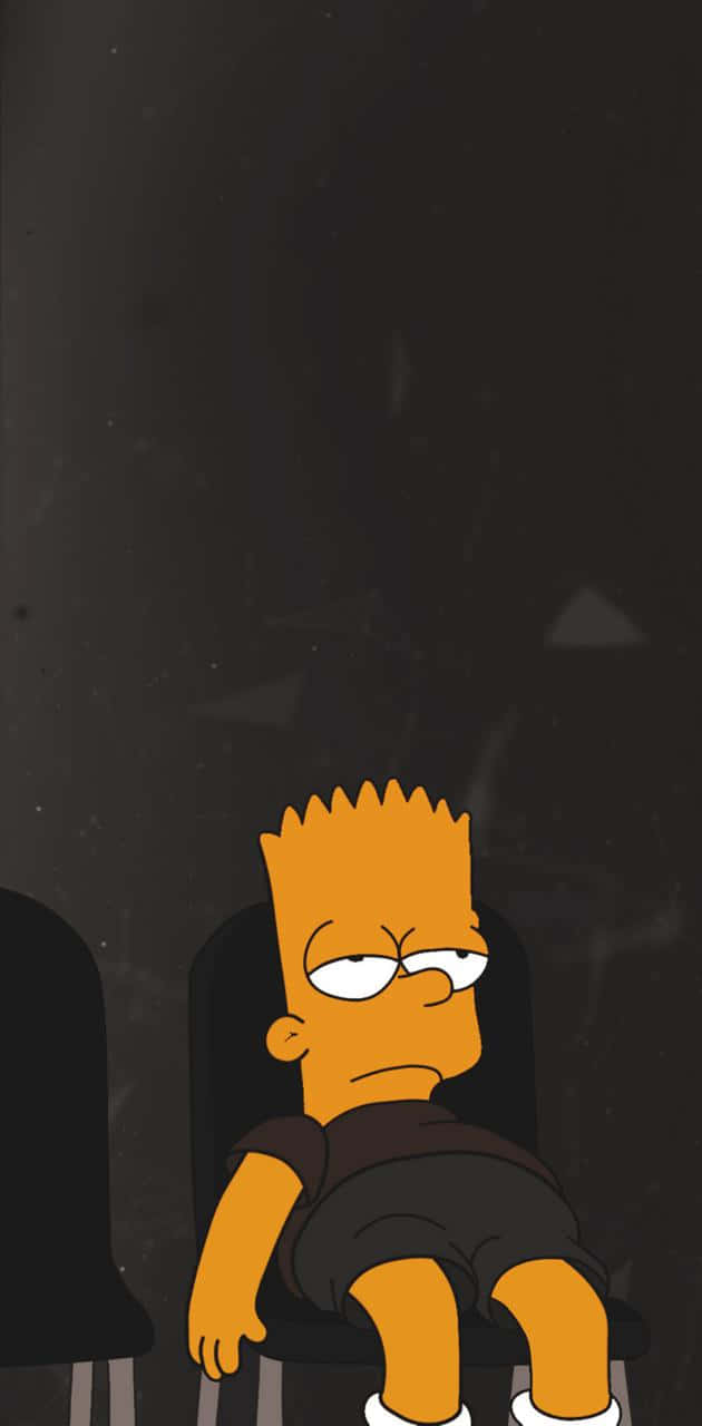 Bored Bart Simpson Wallpaper