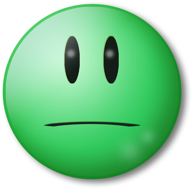 Bored Green Emoji Expression PNG